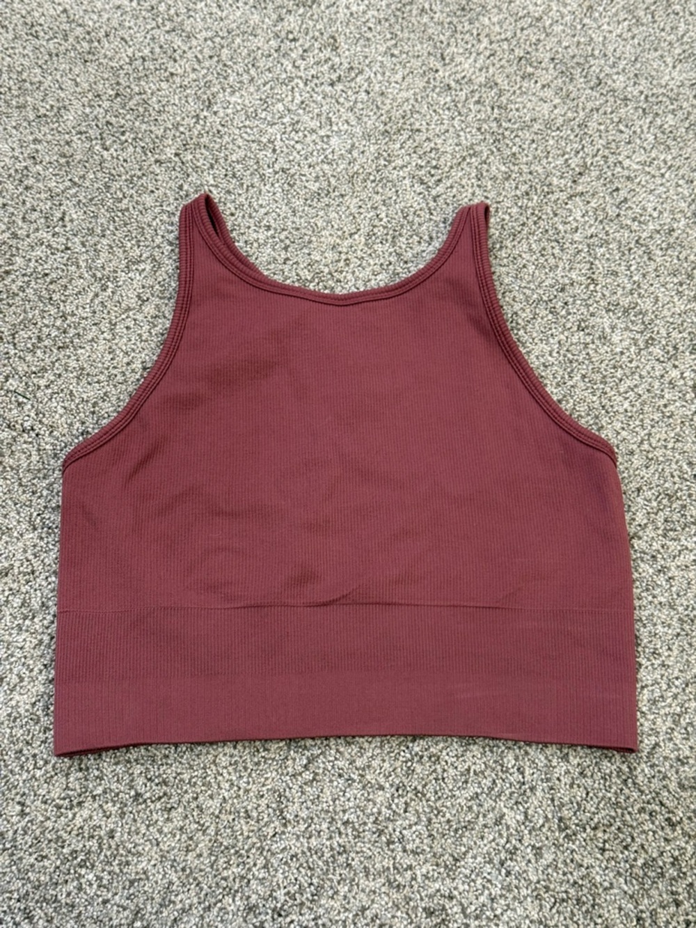 Athleta Aurora High Neck Crop Tank pink/mauve size M festival
